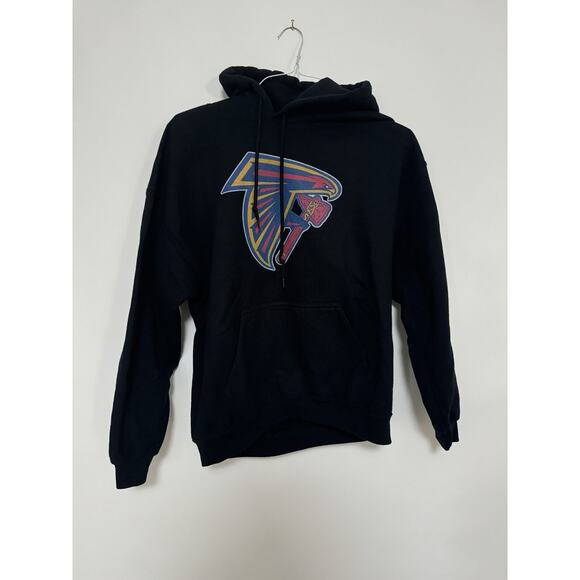 Gildan Other - Men’s Black Atlanta Falcons & Braves Mashup Hooded Sweatshirt Size Large